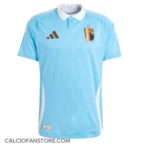 Maglia Calcio Belgio Seconda Divisa Europei 2024 Manica Corta
